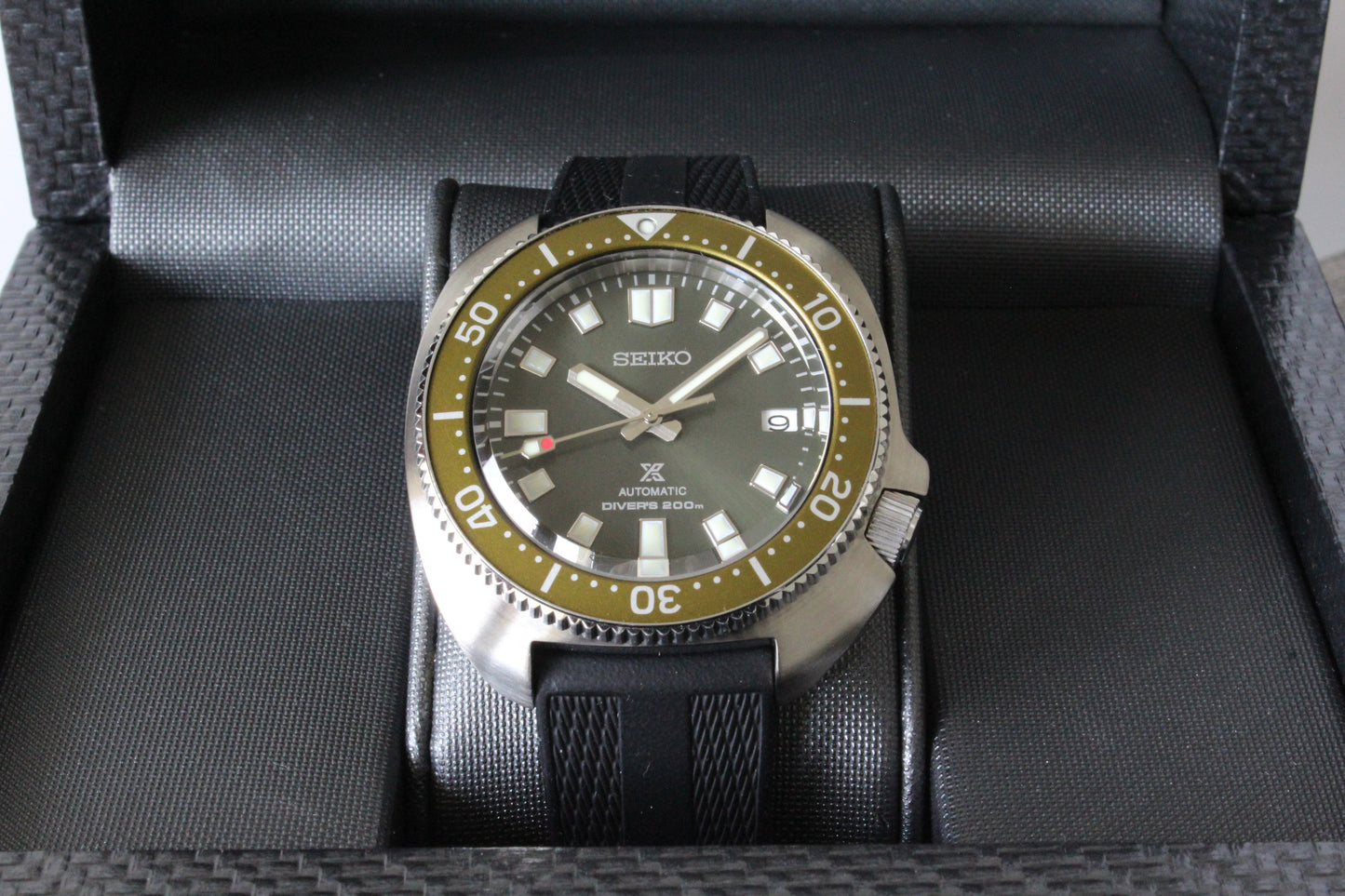 Seiko Captain Willard Fullset grün Ref.SPB153J1