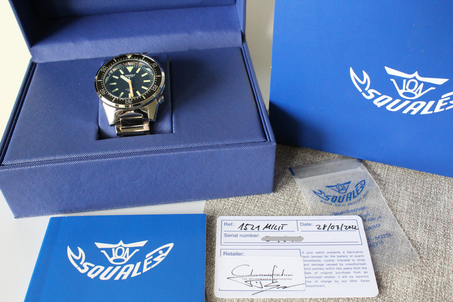Squale 1521 Militaire Taucheruhr am Stahlband