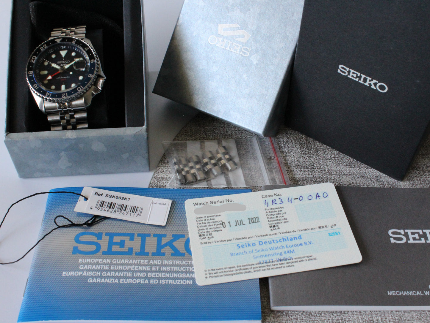 Seiko 5 Sports GMT Automatik Ref SSK003K1