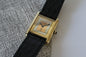 Must de Cartier Tank Vermeil SERVICED mechanisch 925 Silber vergoldet